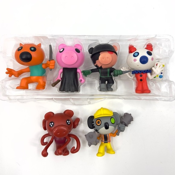 Roblox Piggy Collectible Figure Pack Series 1 Set of 6 Lot Bundle 3 Inch Toys - Picture 8 of 8